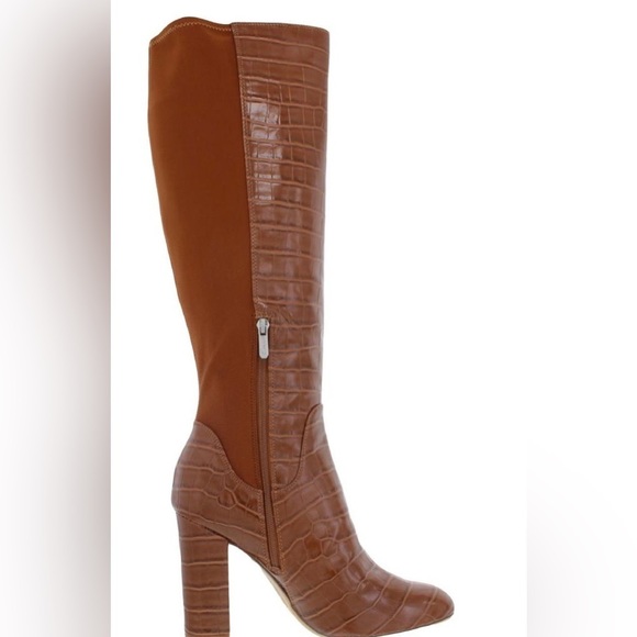 Nib Circus By Sam Edelman Clarimont Tall Stretch Knee high Boots in Mocha Croc - Picture 5 of 11